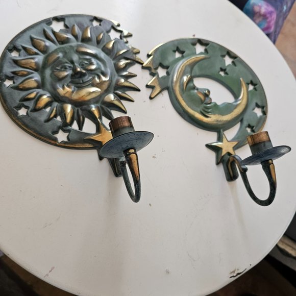 The sun and the moon candle stick holders wall decor - Picture 4 of 5